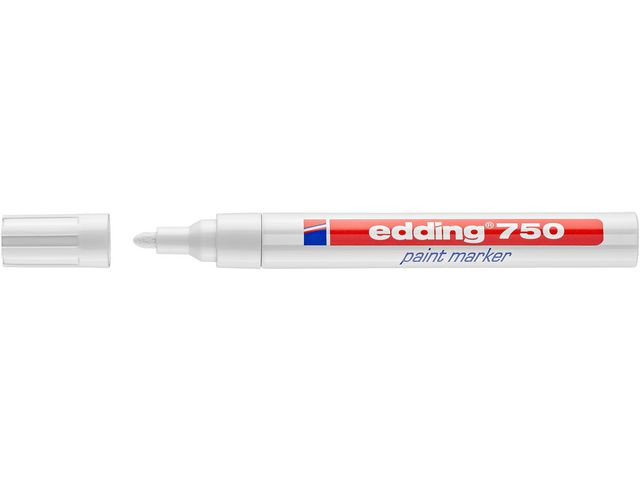 Paintmarker Edding 750 Hvit (10 stk)
