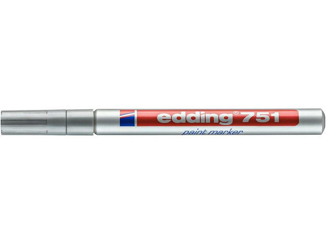 Paintmarker Edding 751 Sølv (10 stk)