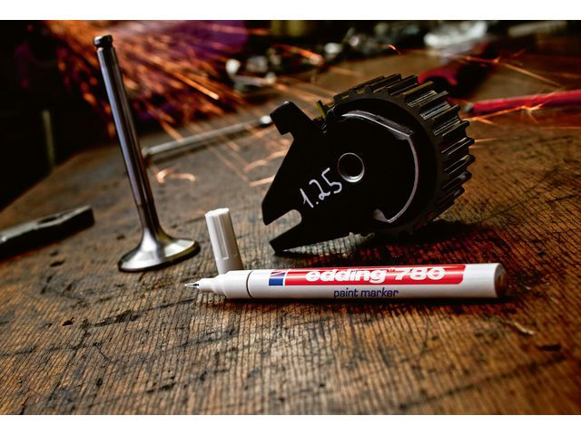 Paintmarker Edding 780 Sølv (10 stk)