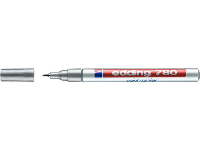 Paintmarker Edding 780 Sølv (10 stk)