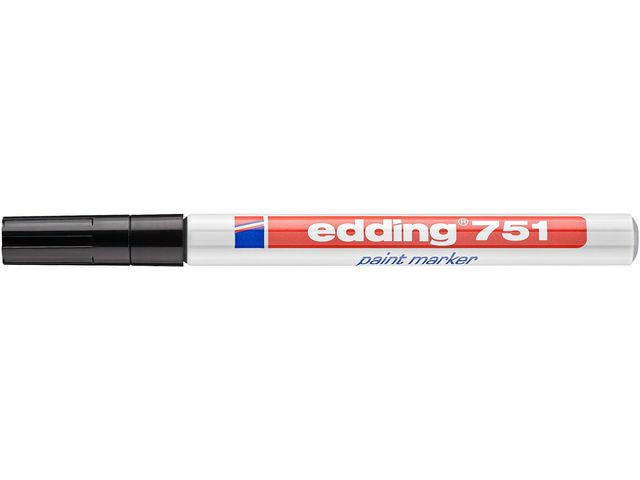 Paintmarker Edding 751 Sort (10 stk)