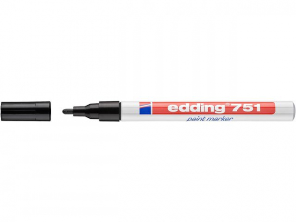Paintmarker Edding 751 Sort (10 stk)