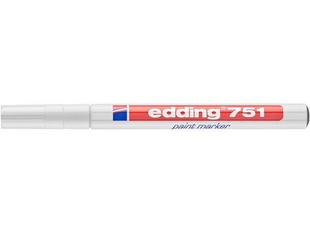 Paintmarker Edding 751 Hvit (10 stk)
