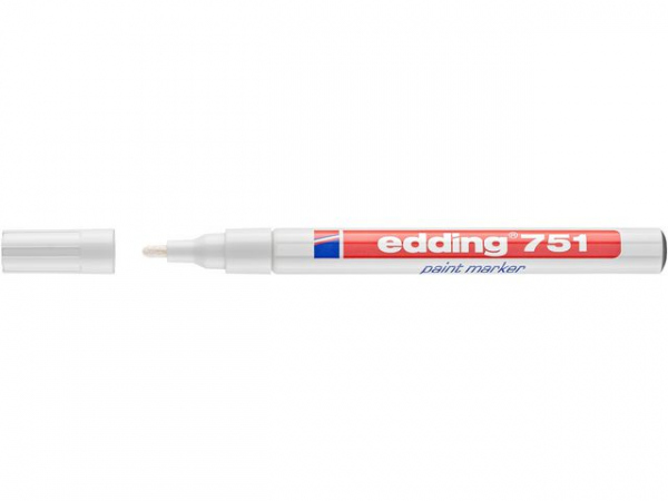 Paintmarker Edding 751 Hvit (10 stk)