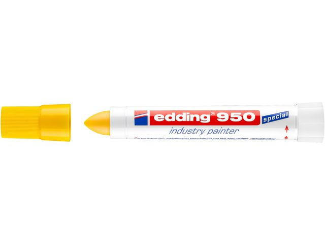 Merkepasta Edding 950 Gul (10 stk)