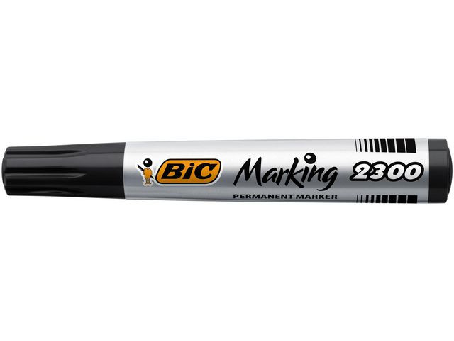 Merkepenn Bic Marking 2300 Skrå Sort (12 stk)