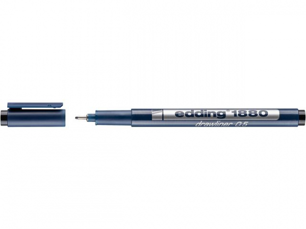 Fineliner Edding 1880 0,5Mm Sort