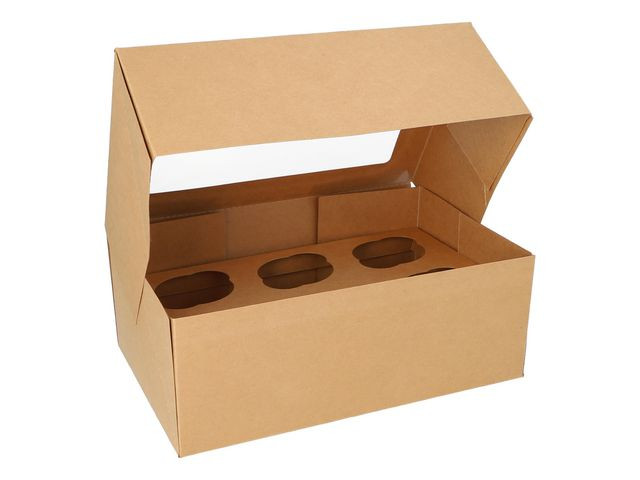 BildeKakeeske Muffins 27X17X10Cm M/Vindu (25 stk)