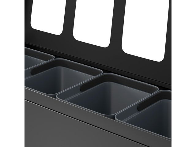 Avfallsbeholder Bica 831 4X10L Antrasitt
