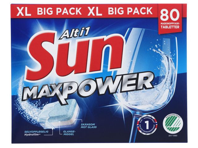 BildeMaskinoppvask Sun Maxpower Alt I 1 (80 stk)