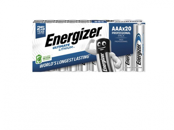 Batteri Energizer U.lithium Aaa (20 stk)