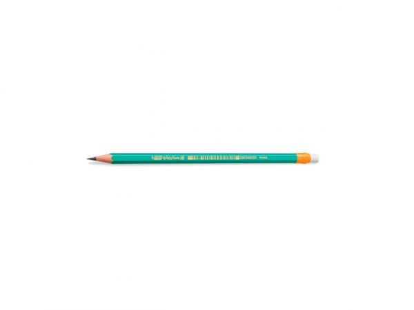Blyant Bic Ecolution 655 Hb M/Viskelær (12 stk)
