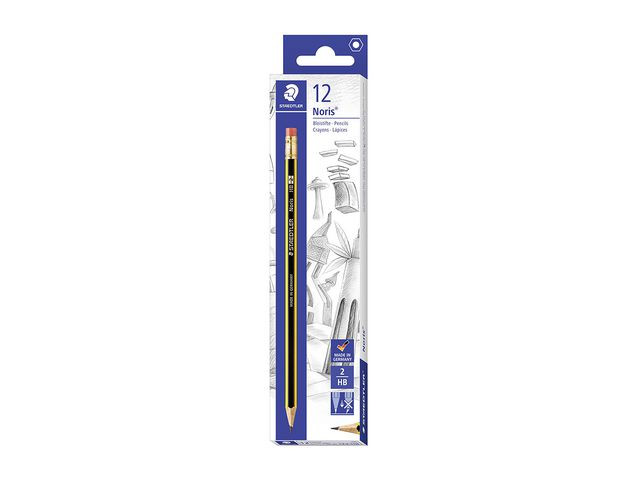 Blyant Staedtler Noris Hb M/Viskelær (12 stk)