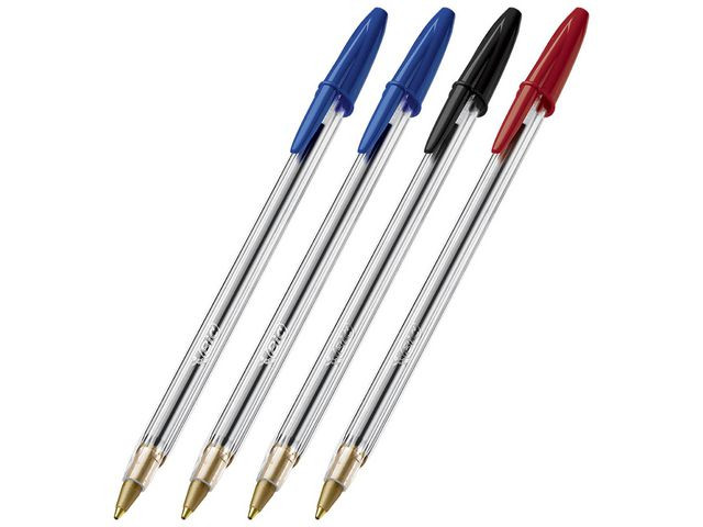 Kulepenn Bic Cristal Medium Ass (10 stk)