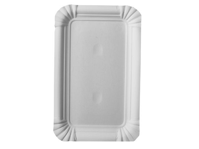 BildeTallerken Pure Papp 10X16Cm Hvit (25 stk)