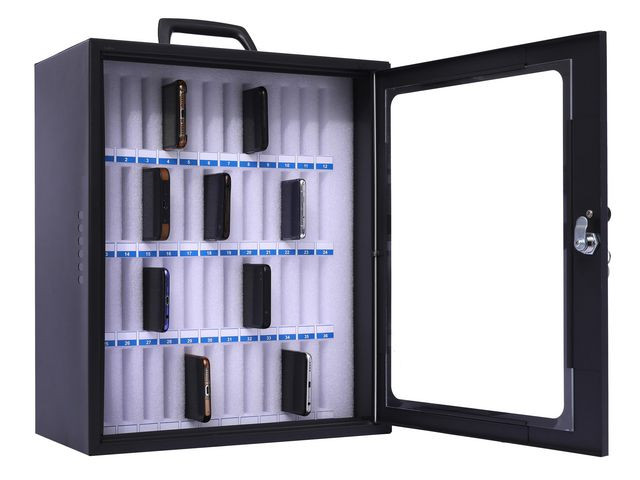 Mobiloppbevaring Pavo 48 Telefoner Sort