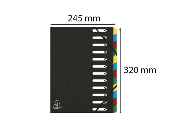 Sorteringsmappe Exacompta 1-12 Pp Sort