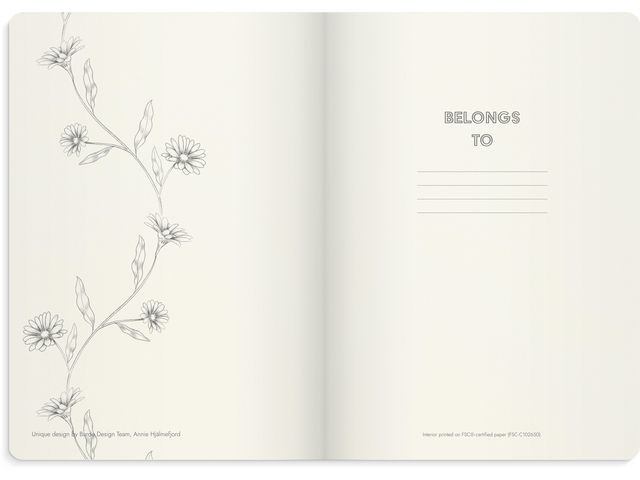 Notatbok Burde Deluxe A5 Butterfly