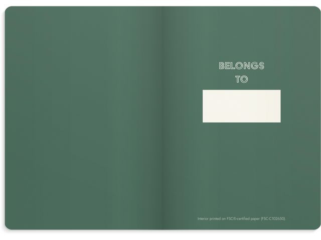 Notatbok Burde Deluxe A5 Mørk Grønn