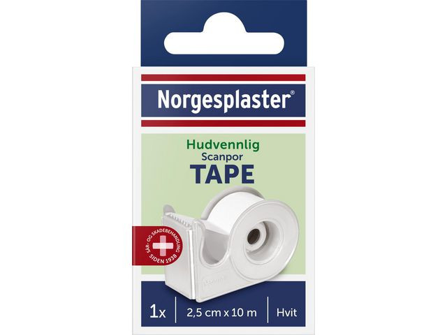 BildeTape Scanpor M/Disp. 2,5Cmx10M Hvit (10 stk)