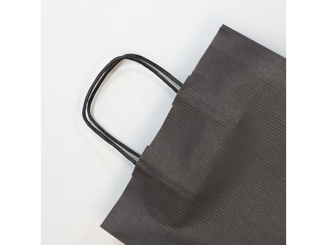 Gavepose Cf Kraft 22X10X27 Cm Sort (25 stk)