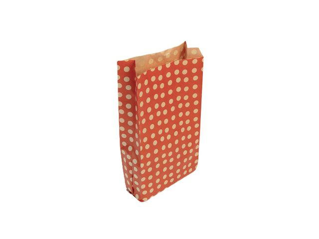 BildeGavepose Cf Kraft 15X31Cm Rød/Prikk (50 stk)