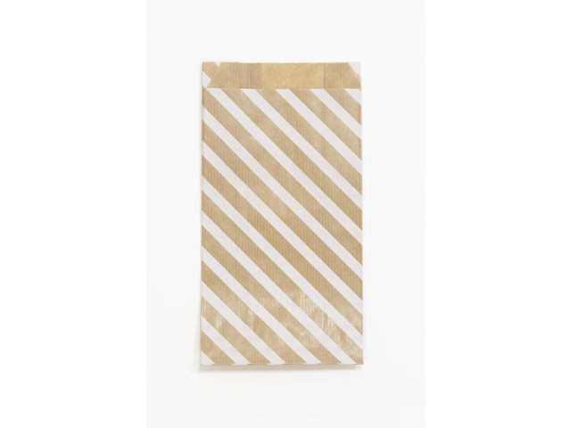 Gavepose Cf Kraft 11X21Cm Stripe (50 stk)