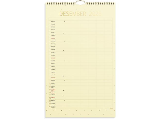Familiekalender Grieg Color 25/26