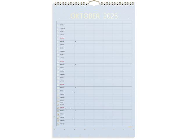 Familiekalender Grieg Color 25/26