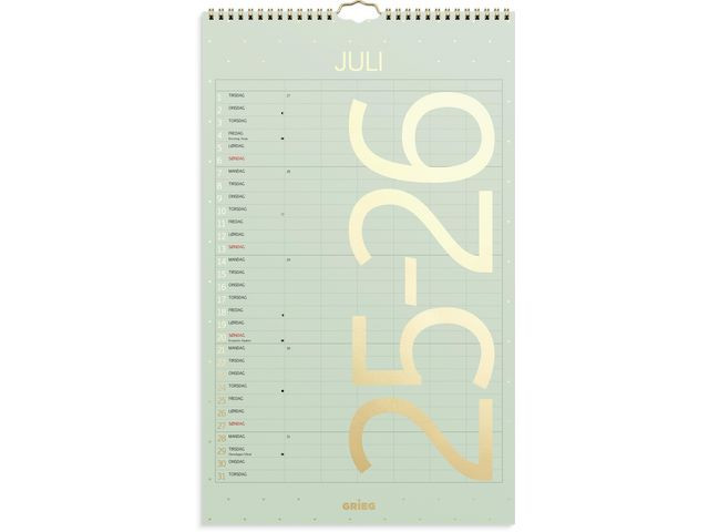 BildeFamiliekalender Grieg Color 25/26