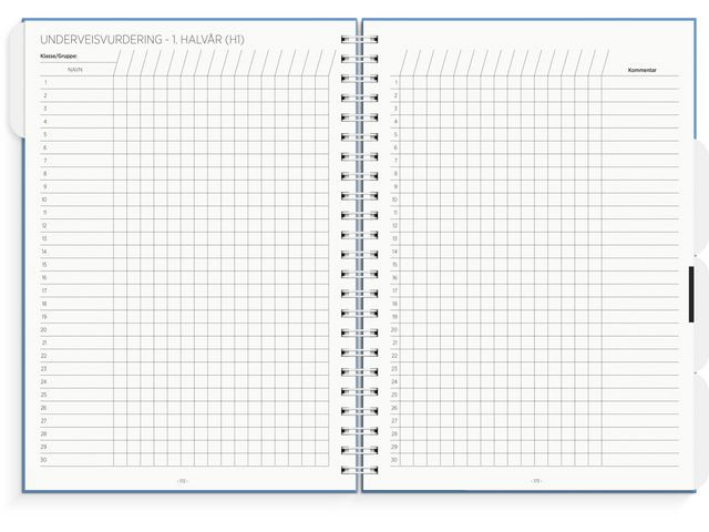 Lærerkalender A4 Vg Skole 25/26 Blå