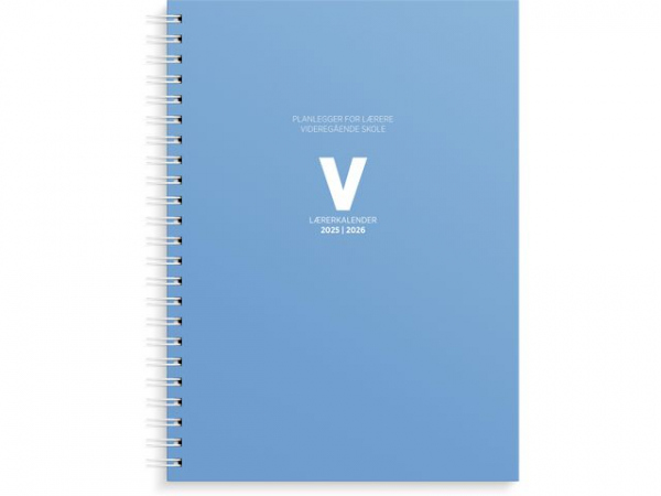 Lærerkalender A4 Vg Skole 25/26 Blå