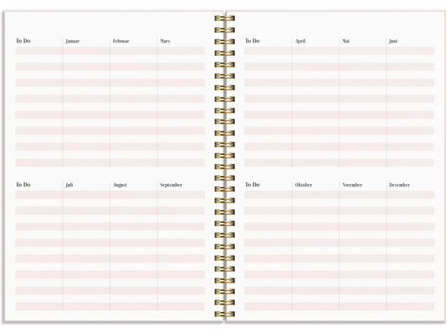 Life Planner Pink Ii Grieg A5 25/26