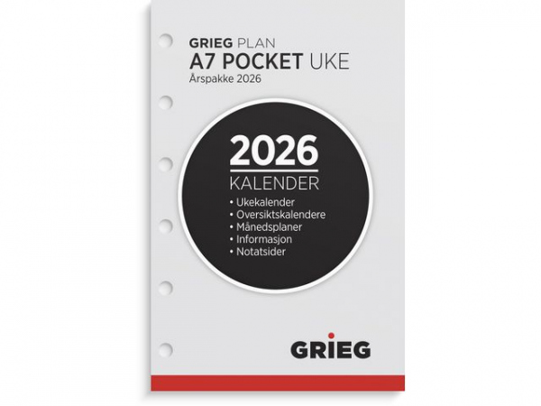 Årspakke Grieg A7 2026 Uke
