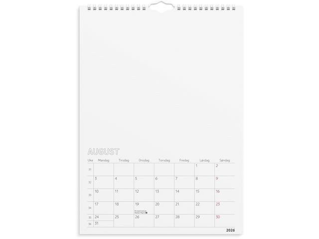 Tegne/Fotokalender Grieg 2026