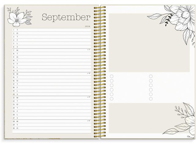 Kalender Life Planner 2026 Bloom A5