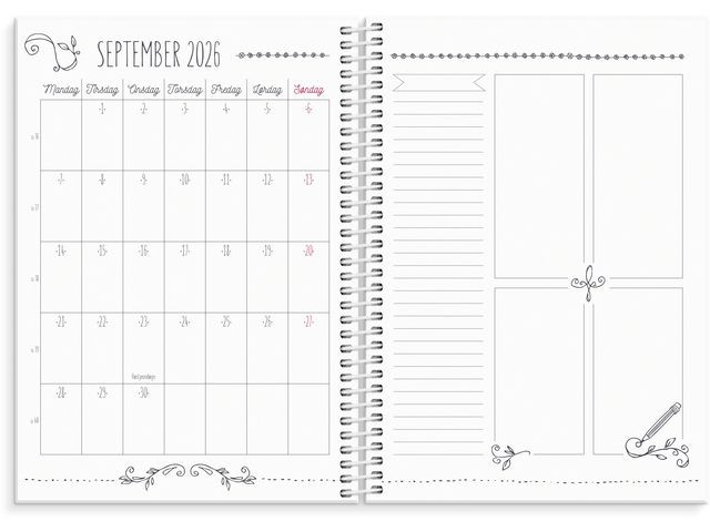 Ukekalender Grieg A5 2026 Doodle