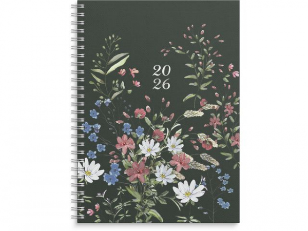 Ukekalender Grieg Multi A5 2026 Blomster