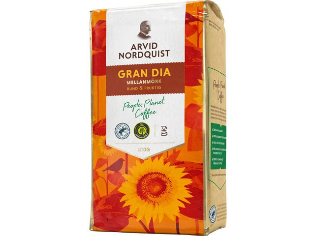 Kaffe Arvid N Gran Dia Filtermalt 500G