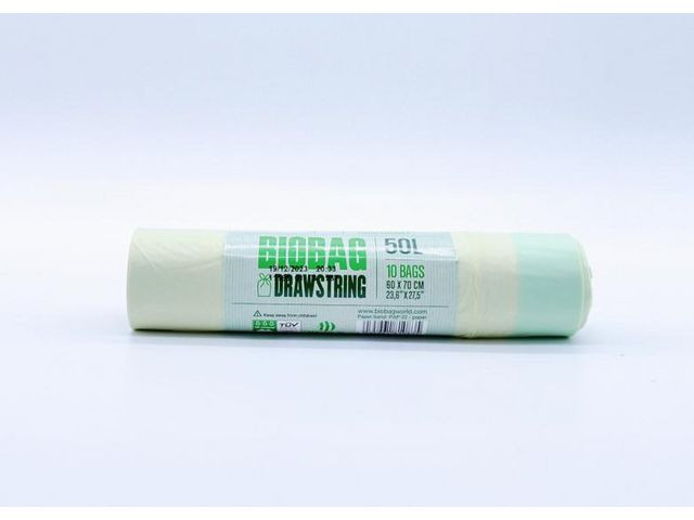 Biopose Biobag Knytebånd 25My 50L (10 stk)