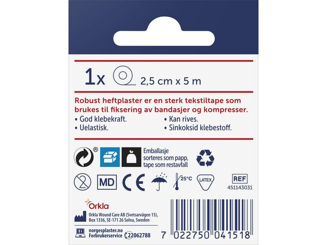 Heftplaster Robust 2,5Cmx5M