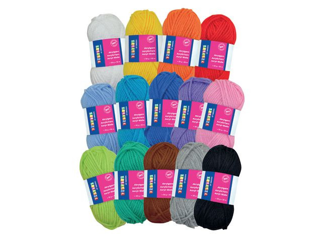 BildeGarn Playbox Akryl 50G 50M Ass (14 stk)
