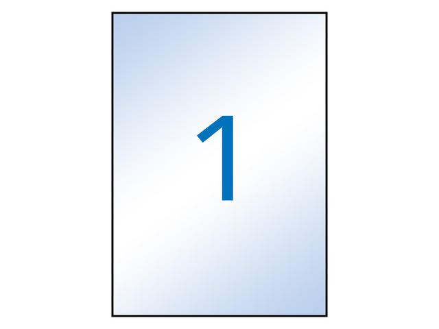 Etikett Apli Transparent 210X297 (10 stk)