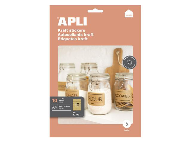 BildeEtikett Apli Kraft 99,1X57Mm (10 stk)