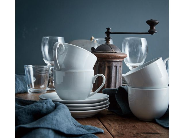 Kopp Aida Porselen M/Skål 22Cl (4 stk)