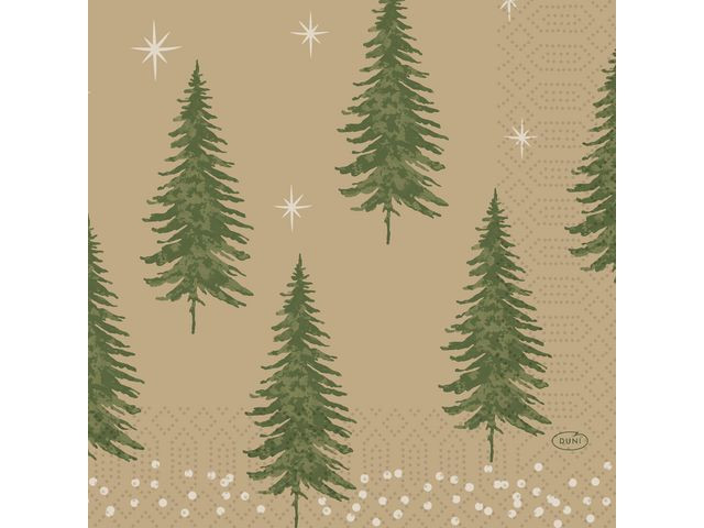 BildeServiett Duni 3L 33Cm Humble Trees (50 stk/pk, 10 pakker)