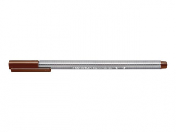 Fiberpenn Staedtler Triplus 0,3Mm Brun (10 stk)