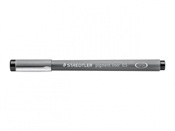 Fiberpenn Staedtler 0,5Mm Sort (10 stk)
