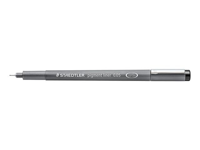 Fiberpenn Staedtler 0,05Mm Sort (10 stk)