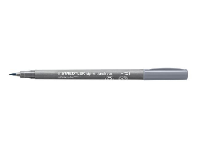 Fiberpenn Staedtler Brush Grå
